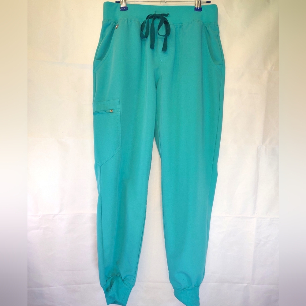Figs Teal Drawstring Jogger Scrub Pants